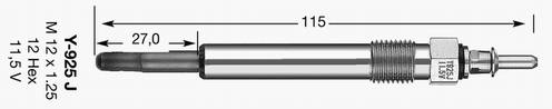 Bougie de préchauffage D-Power 16